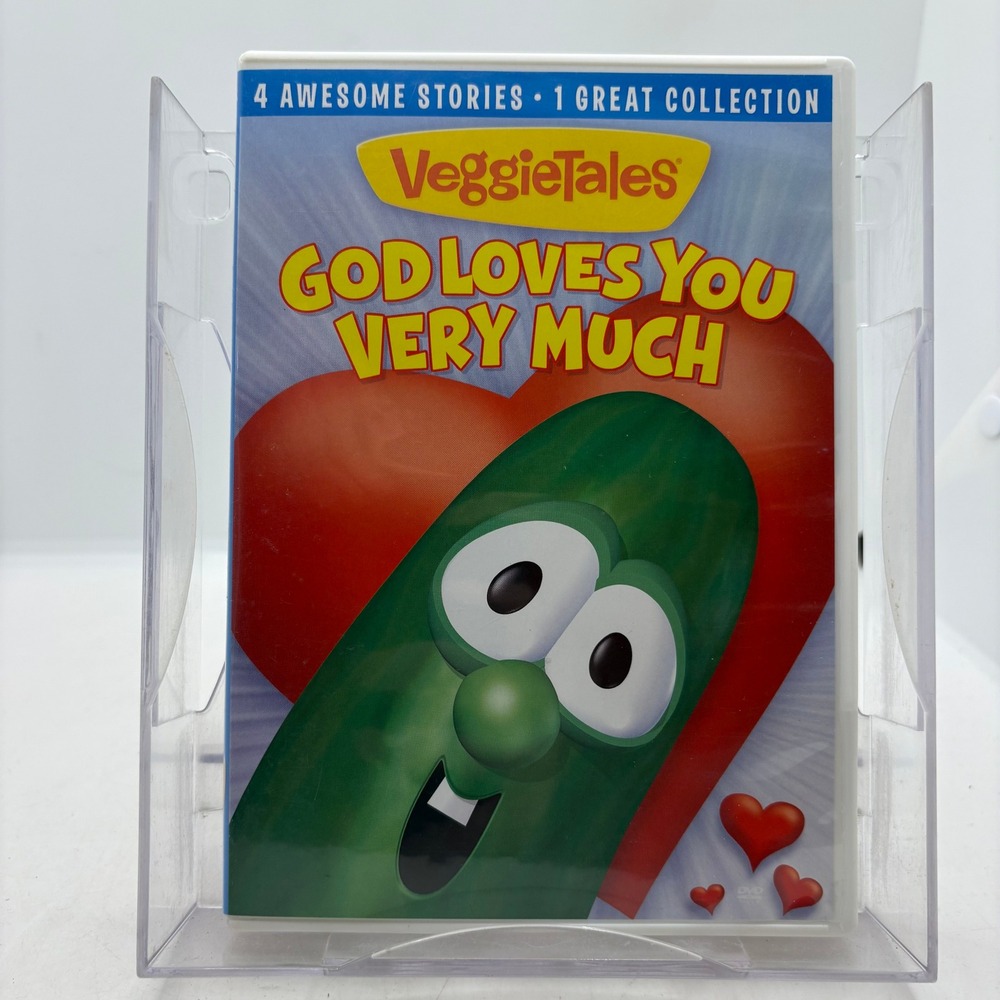 VeggieTales God Loves You Very Much DVD 4 Stories Collection 31341-9
